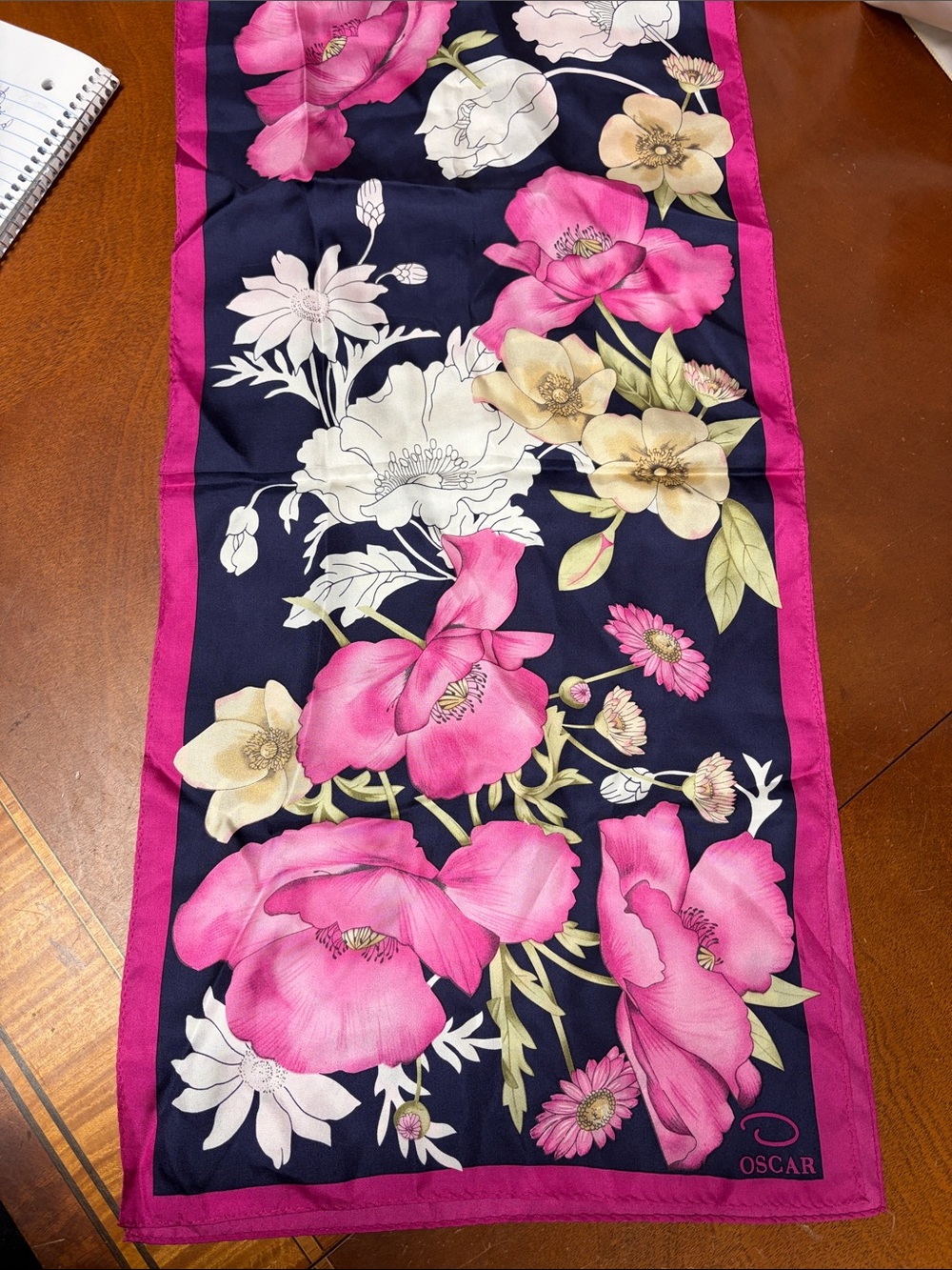 Oscar de la Renta floral print scarf